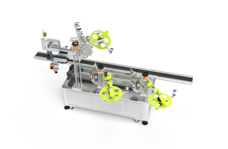 瓶子頂部及側面不干膠貼標機