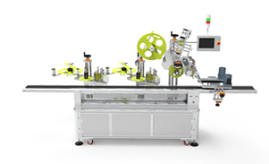 瓶子頂部及側(cè)面不干膠貼標(biāo)機(jī)定制